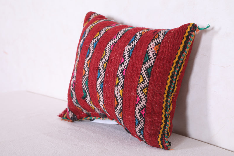 Striped Moroccan Rug Pillow 10.6 INCHES X 13.7 INCHES