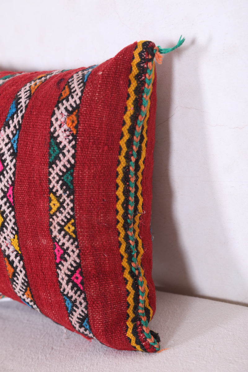 Striped Moroccan Rug Pillow 10.6 INCHES X 13.7 INCHES