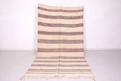 Large Moroccan kilim rug 5.5 FT X 10.3 FT