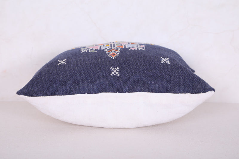 Blue Moroccan pillow 13.3 INCHES X 13.3 INCHES