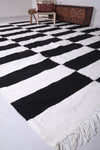 Custom Flat woven rug - Checkered moroccan rug