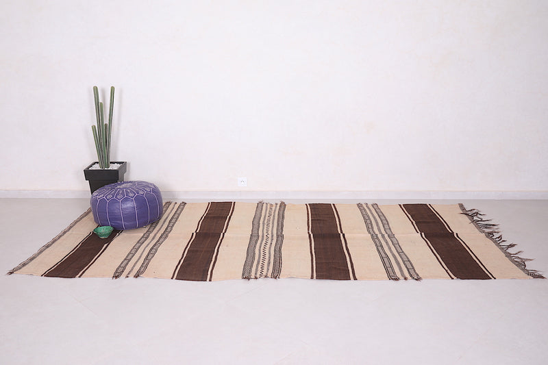 Flay Woven Moroccan Kilim Rug 4.9 X 10.8 Feet