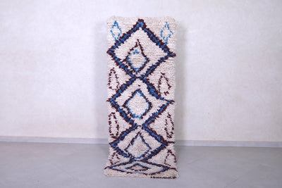 Berber Shaggy Moroccan Hallway Rug 2.6 X 6.9 Feet