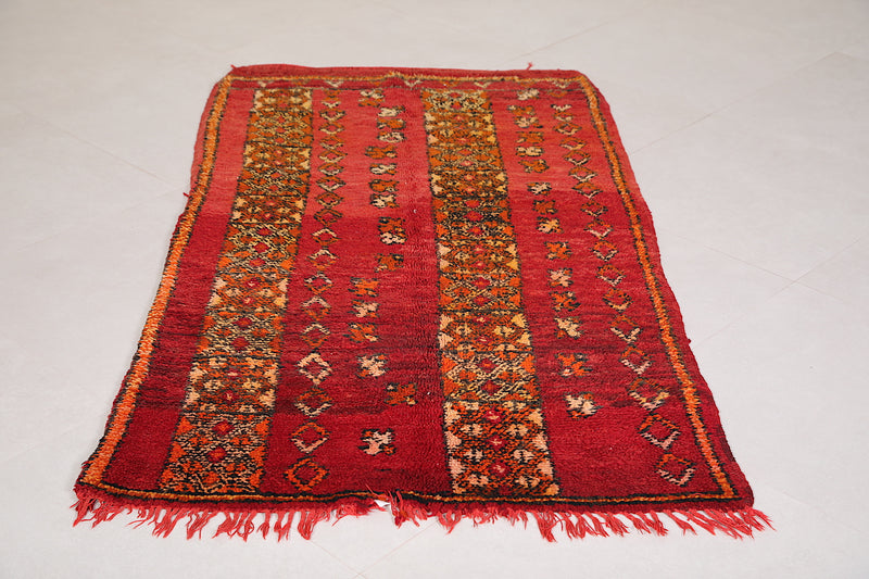 Vintage Berber rug 3.2 x 6 Feet