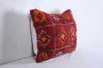 Two moroccan handwoven rug pillows