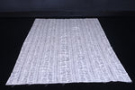 Vintage moroccan berber handwoven kilim 5 FT X 7.3 FT