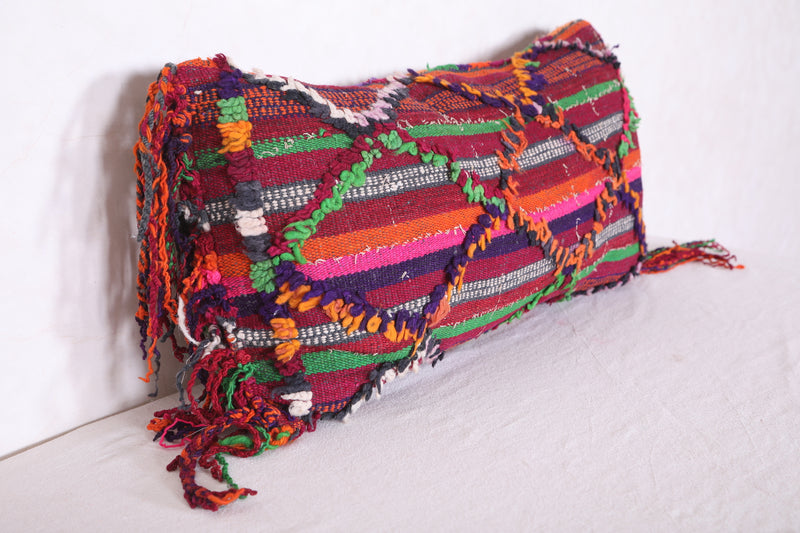 Long Moroccan Kilim Pillow 13.7 INCHES X 26.3 INCHES