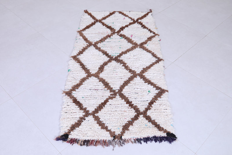 Small Beni Ourain Rug Runner 2.6 X 5.1 Feet