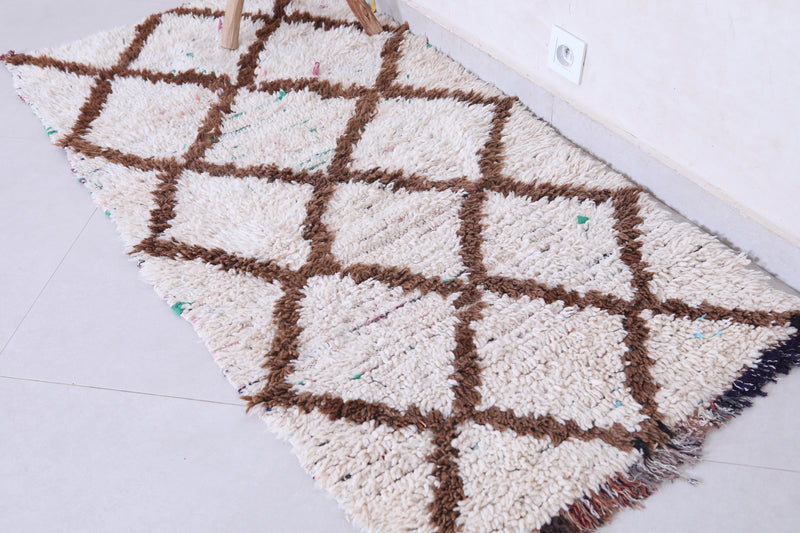 Small Beni Ourain Rug Runner 2.6 X 5.1 Feet