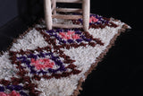 Long Moroccan shaggy runner rug 2 X 6.7 Feet