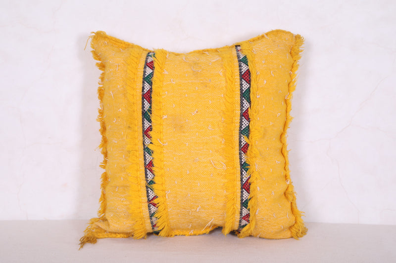 Yellow Kilim Pillow 16.1 INCHES X 17.3 INCHES