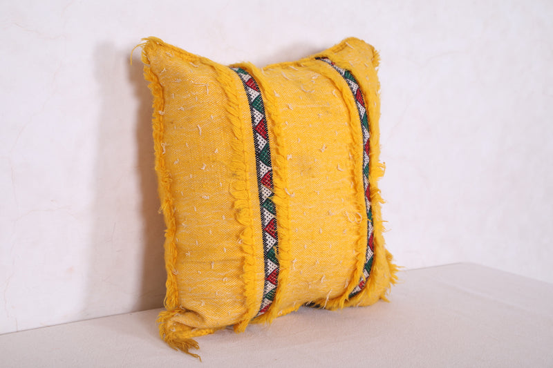 Yellow Kilim Pillow 16.1 INCHES X 17.3 INCHES