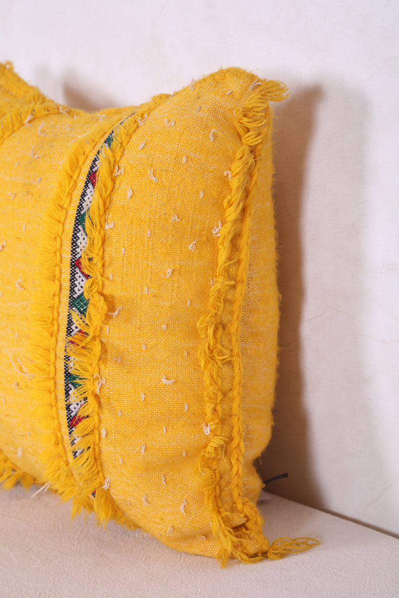 Yellow Kilim Pillow 16.1 INCHES X 17.3 INCHES