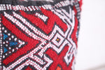 Moroccan rug Red pillow 10.2 INCHES X 9 INCHES