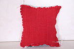 Moroccan rug Red pillow 10.2 INCHES X 9 INCHES