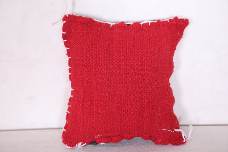 Moroccan rug Red pillow 10.2 INCHES X 9 INCHES