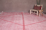 Custom Moroccan pink rug - azilal berber carpet