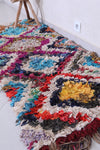 Moroccan Boucherouite Hallway Rug Shag 2.4 X 6.5 Feet