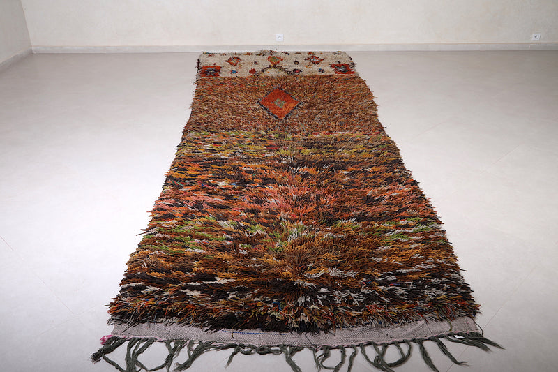 Shaggy Moroccan Runner Rug 4.8 X 14.8 Feet