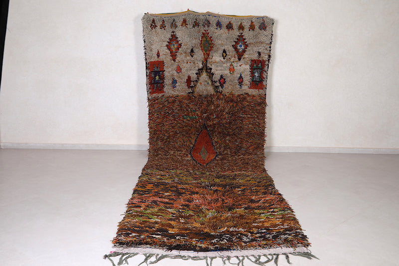 Shaggy Moroccan Runner Rug 4.8 X 14.8 Feet