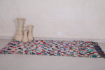Moroccan Boucherouite rug 4.1 x 5.6 Feet