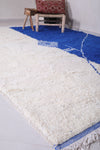 Custom Moroccan rug - Handmade berber rug - Blue and White rug - custom moroccan rugs