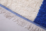 Custom Moroccan rug - Handmade berber rug - Blue and White rug - custom moroccan rugs