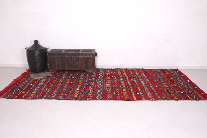 Moroccan area rug 5.8 FT X 11.3 FT, berber rug kilim