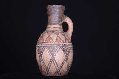 Antique moroccan water clay pot 10 INCHES X 5.5 INCHES