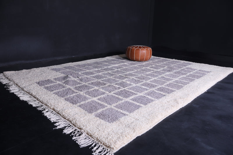 Checkered rug - Handmade Berber Wool Rug - Custom area rug - custom moroccan rugs