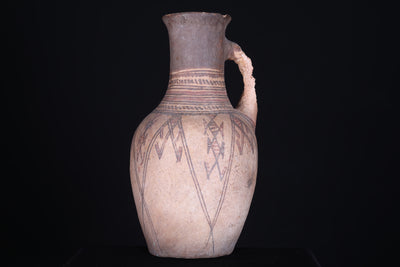 Antique moroccan water clay jug 15.3 INCHES X 7.8 INCHES