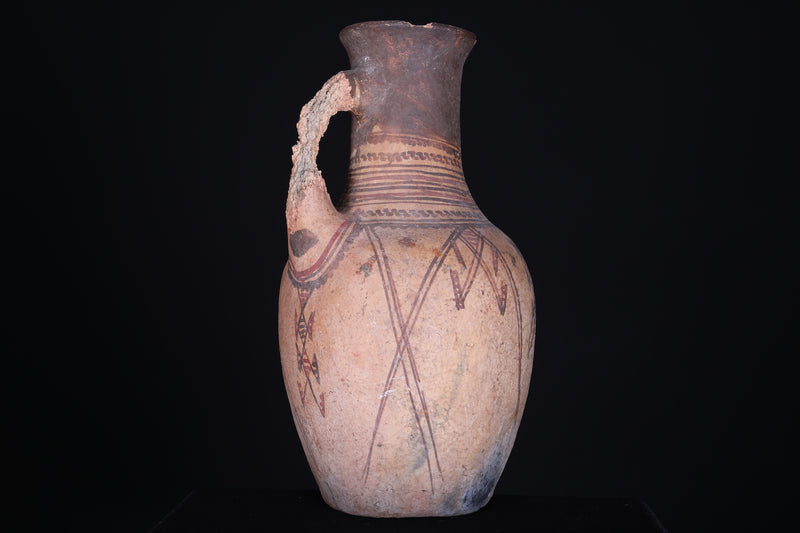 Antique moroccan water clay jug 15.3 INCHES X 7.8 INCHES