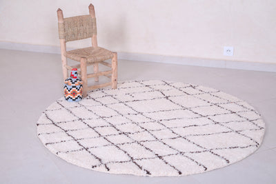 Custom Moroccan rug - Custom rounded handmade rug