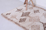 Vintage handmade moroccan berber runner rug 2.8 FT X 5.9 FT