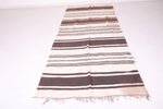 Striped Moroccan Hallway Kilim Rug 4.3 X 11 Feet