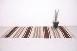 Striped Moroccan Hallway Kilim Rug 4.3 X 11 Feet