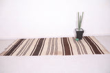 Striped Moroccan Hallway Kilim Rug 4.3 X 11 Feet