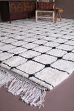 Custom beni ourainHandmade - Berber Moroccan area rug