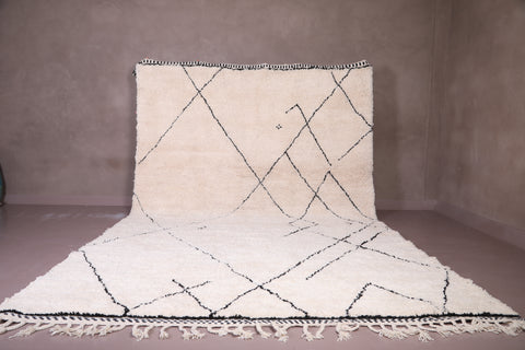 Beni Ourain Rug Wool - Hand Knotted Berber carpet - Custom Rug