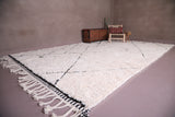 Beni Ourain Rug Wool - Hand Knotted Berber carpet - Custom Rug