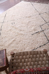 Beni Ourain Rug Wool - Hand Knotted Berber carpet - Custom Rug