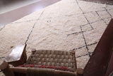 Beni Ourain Rug Wool - Hand Knotted Berber carpet - Custom Rug