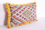 Moroccan handmade kilim pillow 11 INCHES X 18.1 INCHES