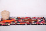 Colorful handmade berber runner rug 2.3 X 5.3 Feet