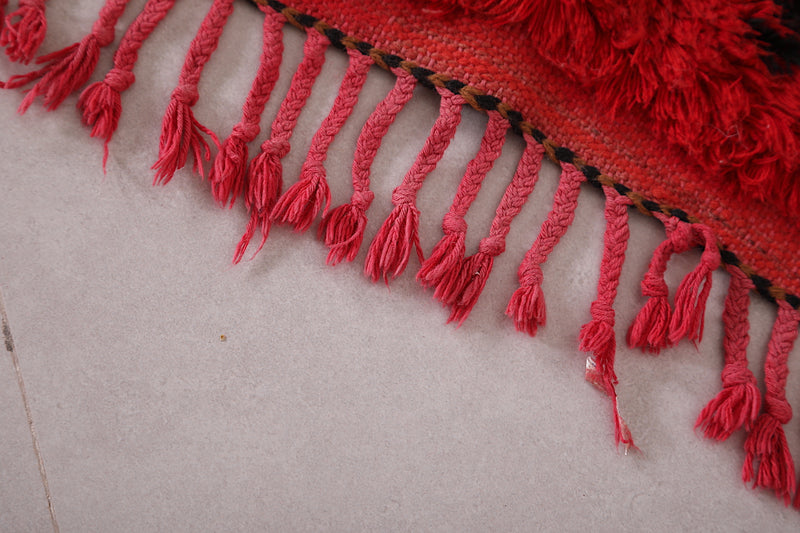 Red berber rug 2 X 4.1 Feet