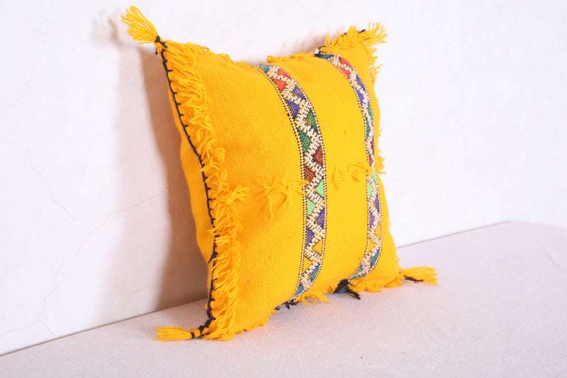 Moroccan handmade kilim pillow 13.3 INCHES X 13.7 INCHES