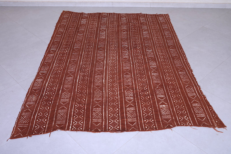 Moroccan handwoven kilim 5.1 FT X 7.4 FT