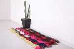 Colorful Shaggy Runner Rug 2.2 X 5.3 Feet