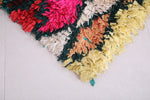 Colorful Shaggy Runner Rug 2.2 X 5.3 Feet