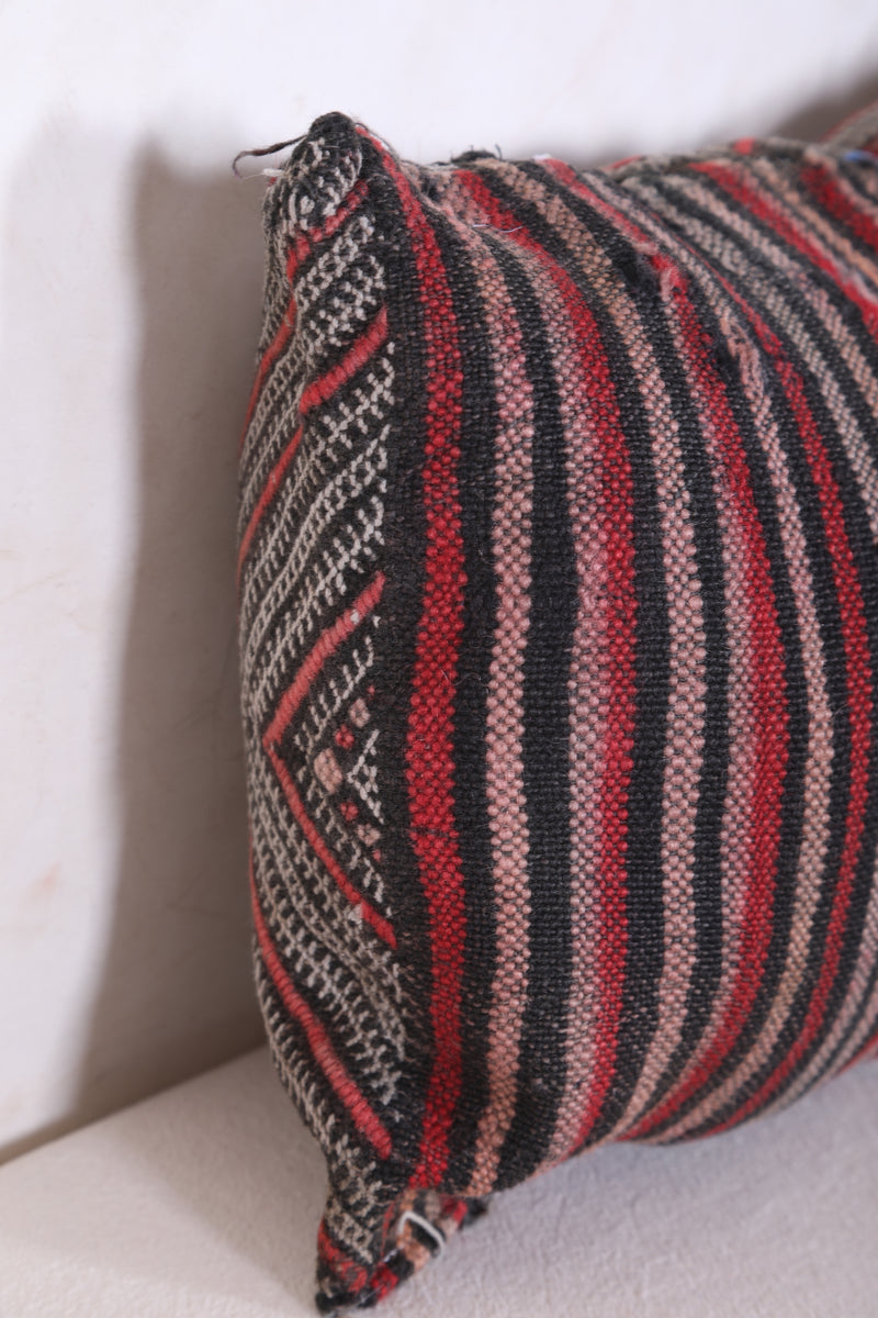 Striped Moroccan pillow 12.2 INCHES X 18.1 INCHES